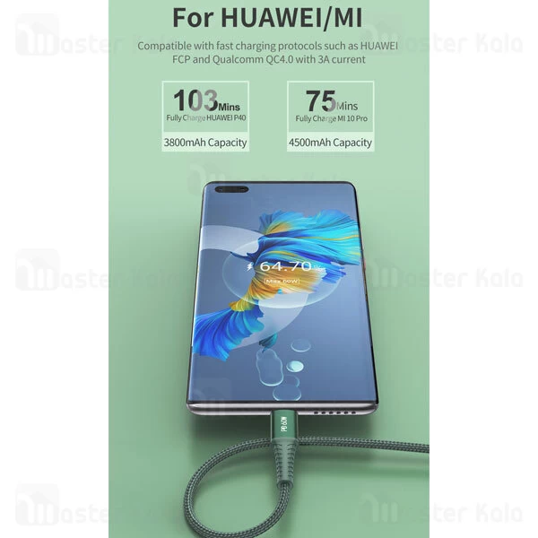 کابل Type C به Type C اوی Awei CL-111T طول 1 متر توان 60 وات