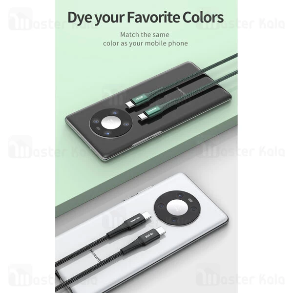 کابل Type C به Type C اوی Awei CL-111T طول 1 متر توان 60 وات