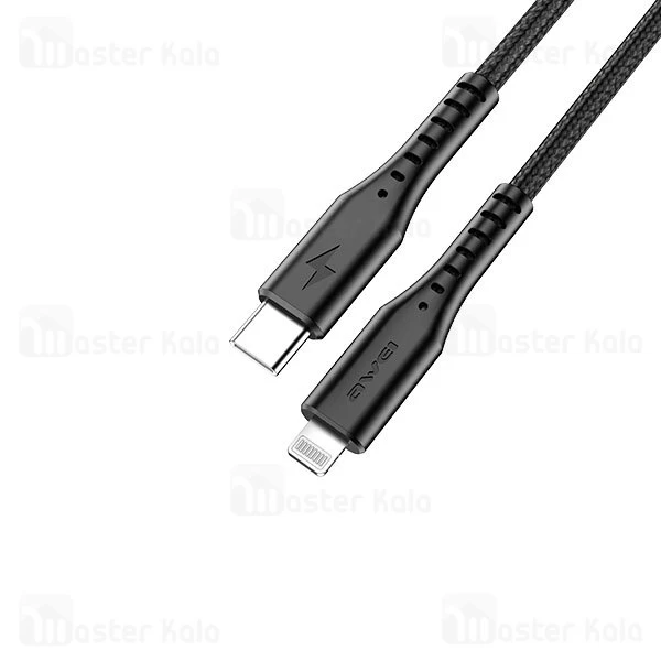 کابل لایتنینگ به Type C اوی Awei CL-78 طول 1 متر توان 18 وات