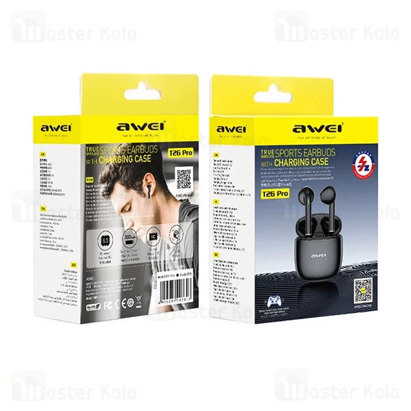 هندزفری بلوتوث دوگوش اوی Awei T26 Pro