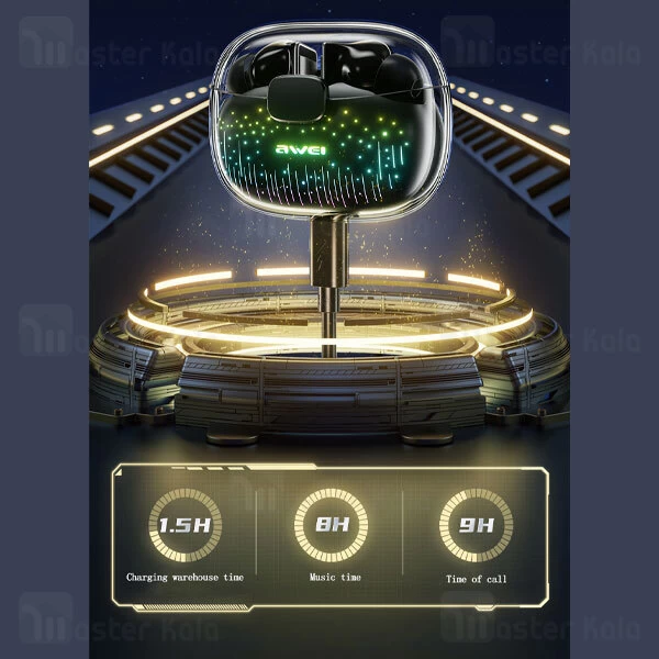 هندزفری بلوتوث دوگوش اوی Awei T52 Pro