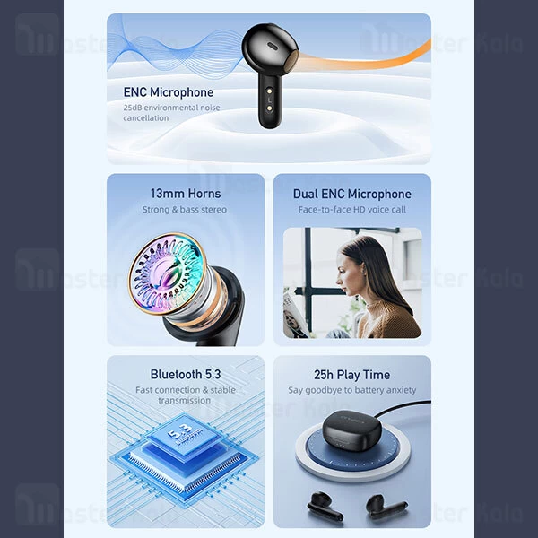 هندزفری بلوتوث دوگوش اوی Awei T66 ENC