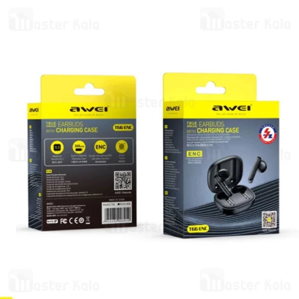 هندزفری بلوتوث دوگوش اوی Awei T66 ENC