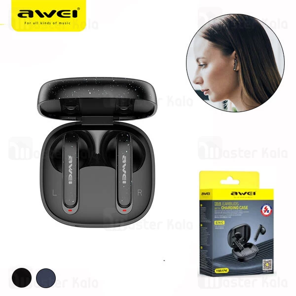 هندزفری بلوتوث دوگوش اوی Awei T66 ENC