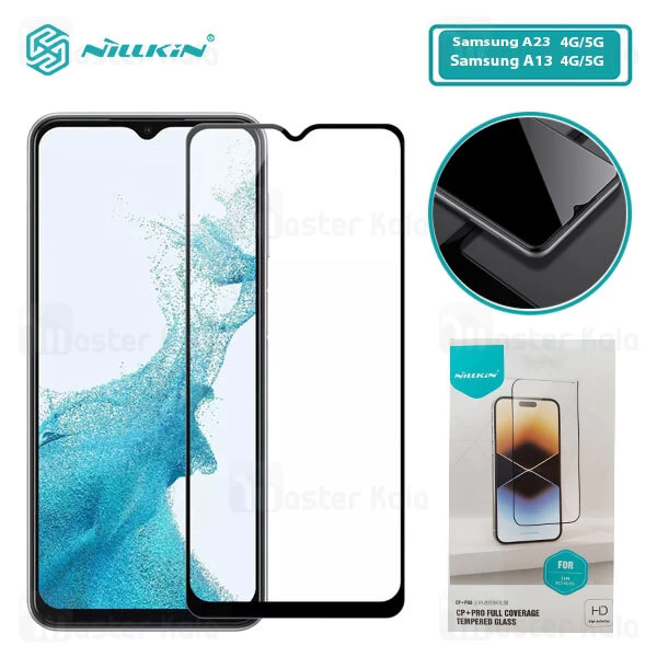 محافظ صفحه نمایش شیشه ای تمام صفحه تمام چسب Samsung A23 / A23 5G / A13 / A13 5G Nillkin CP+ Pro