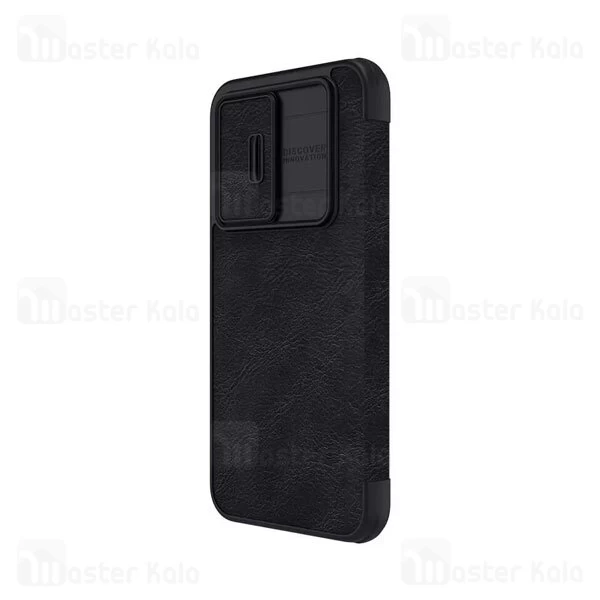 کیف چرمی نیلکین سامسونگ Samsung Galaxy A54 Nillkin Qin Pro Leather Case دارای محافظ دوربین