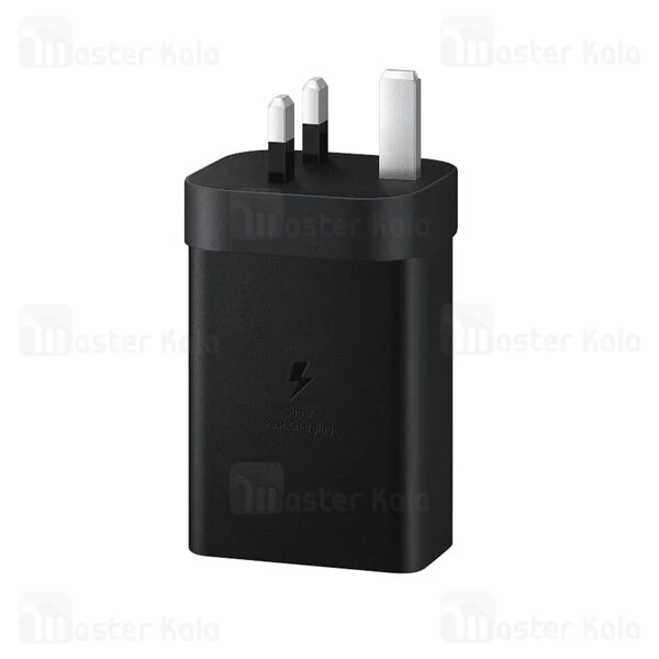 شارژر اصلی سوپر فست شارژ سامسونگ Samsung EP-T6530 Trio توان 65 وات دو شاخه UK