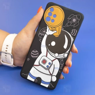 قاب فانتزی سامسونگ Samsung Galaxy A51 طرح فضانورد تلسکوپی