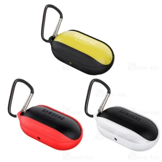 کاور محافظ سیلیکونی هندزفری سامسونگ Samsung Galaxy Buds / Buds Plus Silicone Case دارای قلاب آویز
