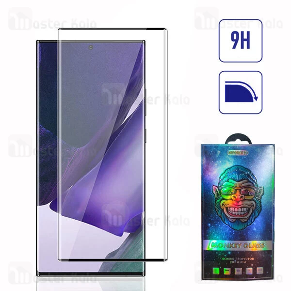 محافظ صفحه شیشه ای تمام صفحه تمام چسب خمیده Samsung Galaxy Note 20 Ultra Full Screen Glass