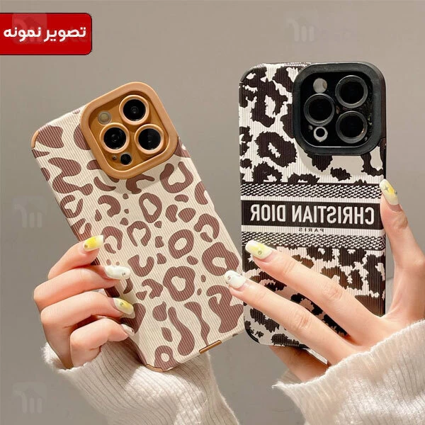 قاب فانتزی شیائومی Xiaomi Redmi Note 10 pro / Note 10 Pro Max طرح پلنگی مشکی Christian Dior