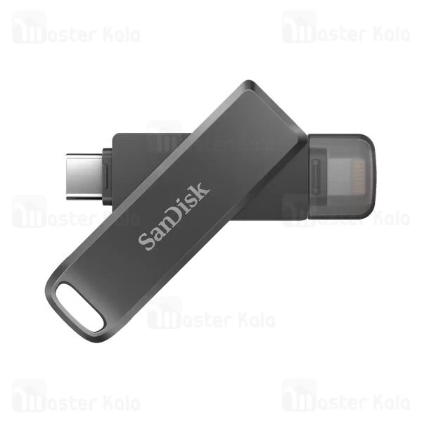 فلش مموری دو سر 128 گیگابایت لایتنینگ و Type C سن دیسک SanDisk iXpand Luxe SDIX70N