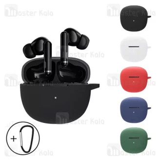 کاور محافظ سیلیکونی هندزفری کیو سی وای Xiaomi QCY HT03 دارای قلاب آویز