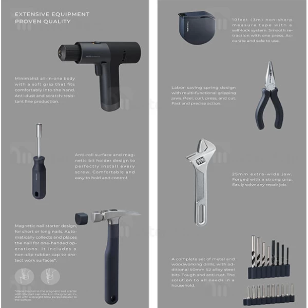 دریل شارژی و جعبه ابزار شیائومی Xiaomi Hoto QWDZGJ001