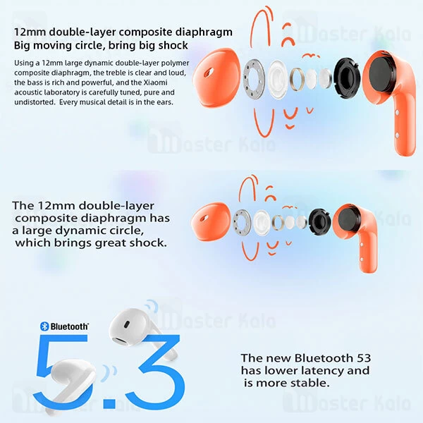 هندزفری بلوتوث دوگوش شیائومی Xiaomi Redmi Buds 4 Lite M2231E1