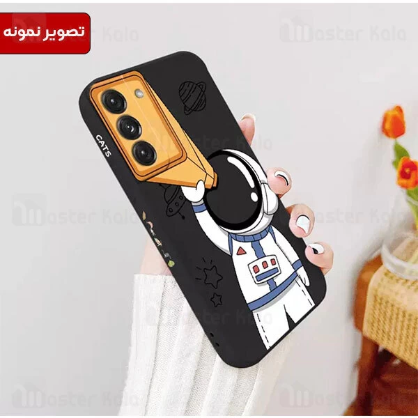 قاب فانتزی سامسونگ Samsung Galaxy A21s طرح فضانورد تلسکوپی