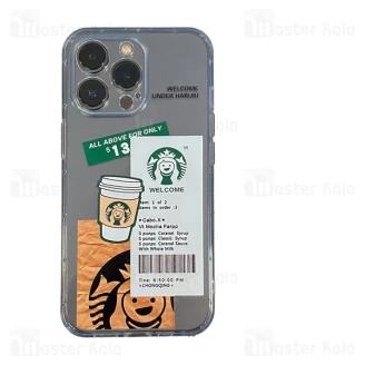 قاب فانتزی آیفون Apple iPhone 13 Pro شفاف طرح استارباکس
