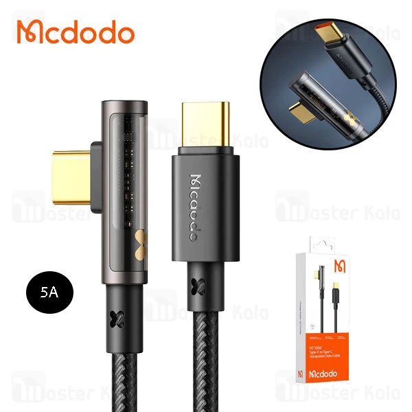 کابل Type C به Type C مک دودو Mcdodo CA-3400 توان 100 وات طول 1.2 متر