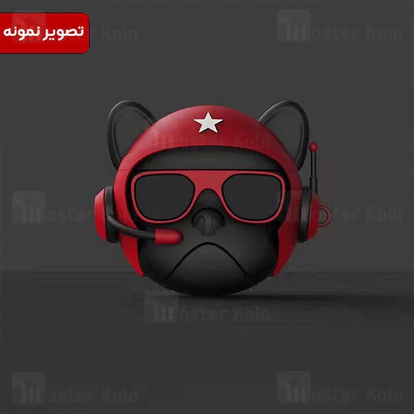کاور محافظ فانتزی ایرپاد Apple AirPods 1 / 2 طرح بولداگ خلبان