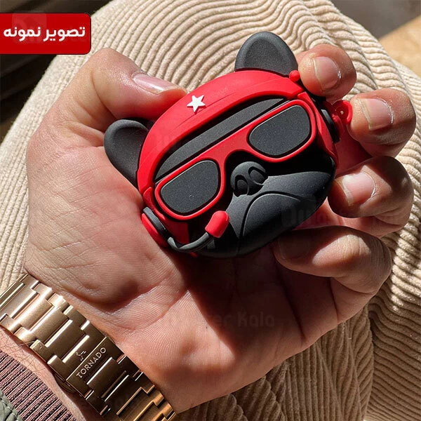 کاور محافظ فانتزی ایرپاد Apple AirPods 1 / 2 طرح بولداگ خلبان