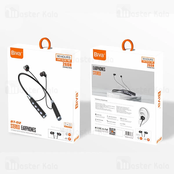 هندزفری بلوتوث گردنی بیوا Biva BT-02