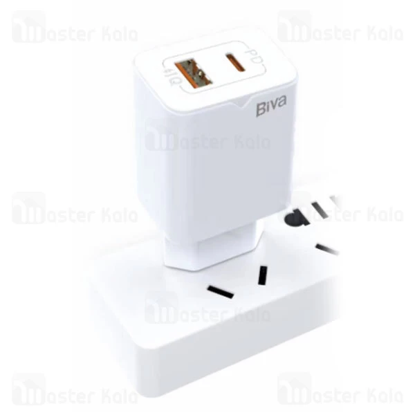 شارژر دیواری بیوا Biva HC-04Q+C توان 18 وات