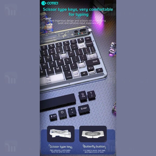 کیبورد بلوتوثی کوتتسی Coteetci 84008