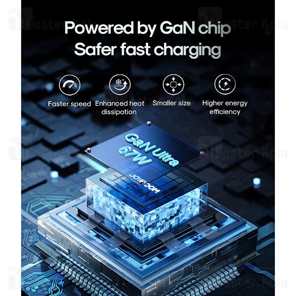 شارژر دیواری جویروم Joyroom JR-TCG02 Gan توان 67 وات همراه با کابل