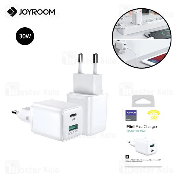 شارژر دیواری جویروم Joyroom L-QP303 با توان 30 وات