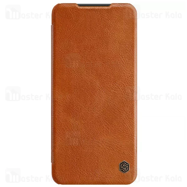کیف چرمی نیلکین سامسونگ Samsung Galaxy A22 5G / F42 5G Nillkin Qin Leather Case دارای محافظ دوربین