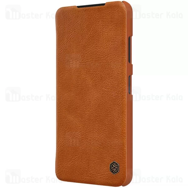 کیف چرمی نیلکین سامسونگ Samsung Galaxy A22 5G / F42 5G Nillkin Qin Leather Case دارای محافظ دوربین