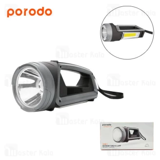 چراغ قوه دو کاره پرودو Porodo 2 in 1 Outdoor Torch And Lamp LS2IN1TSL برد 80 متر