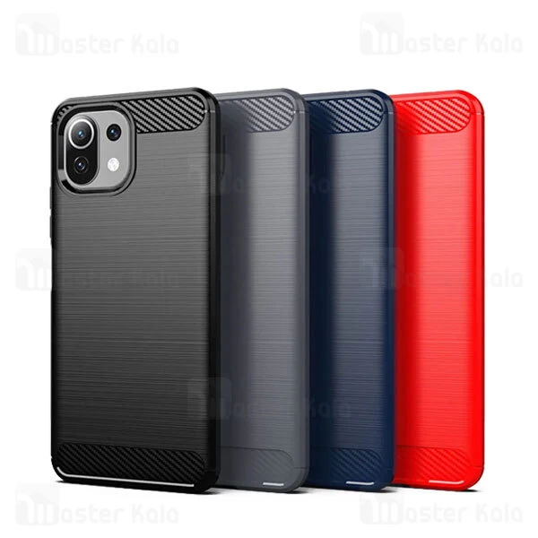 قاب طرح فیبر کربنی شیائومی Xiaomi Mi 11 Rugged Armor Fiber Carbon