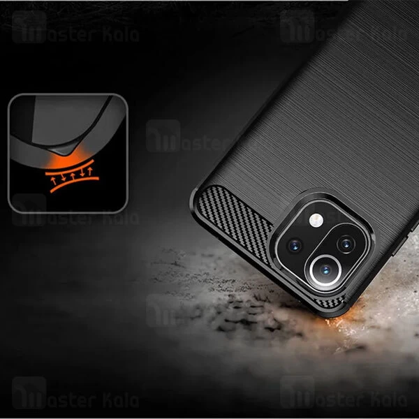 قاب طرح فیبر کربنی شیائومی Xiaomi Mi 11 Rugged Armor Fiber Carbon