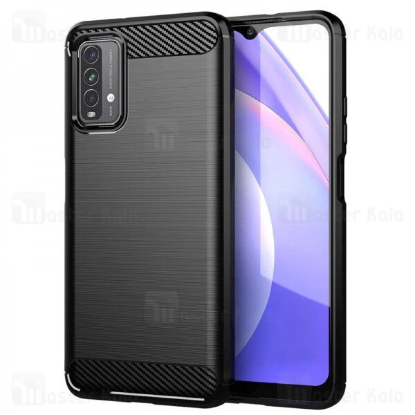 قاب محافظ ژله ای Xiaomi Note 9 4G / Redmi 9 Power / Redmi 9T Fiber Carbon Rugged Armor Case