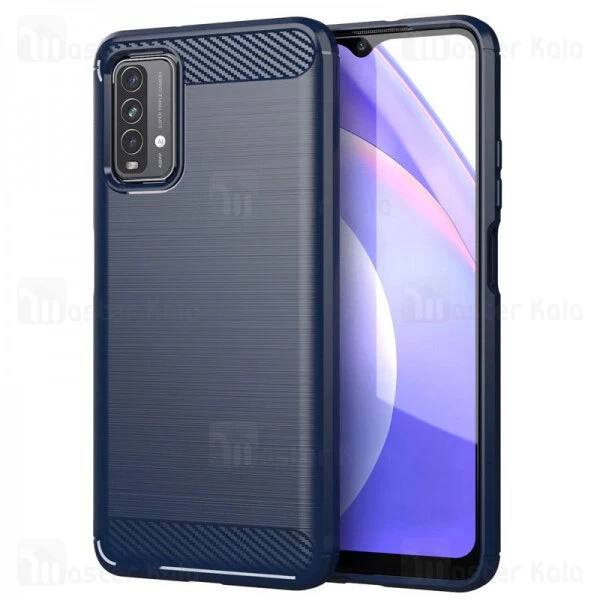 قاب محافظ ژله ای Xiaomi Note 9 4G / Redmi 9 Power / Redmi 9T Fiber Carbon Rugged Armor Case