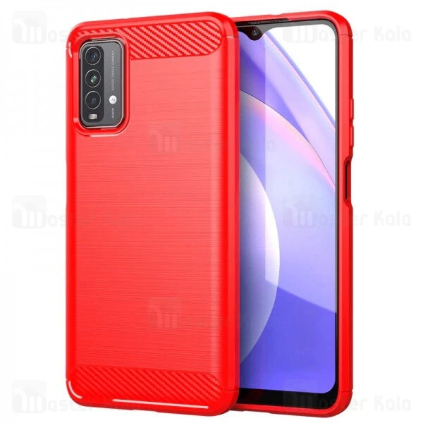 قاب محافظ ژله ای Xiaomi Note 9 4G / Redmi 9 Power / Redmi 9T Fiber Carbon Rugged Armor Case