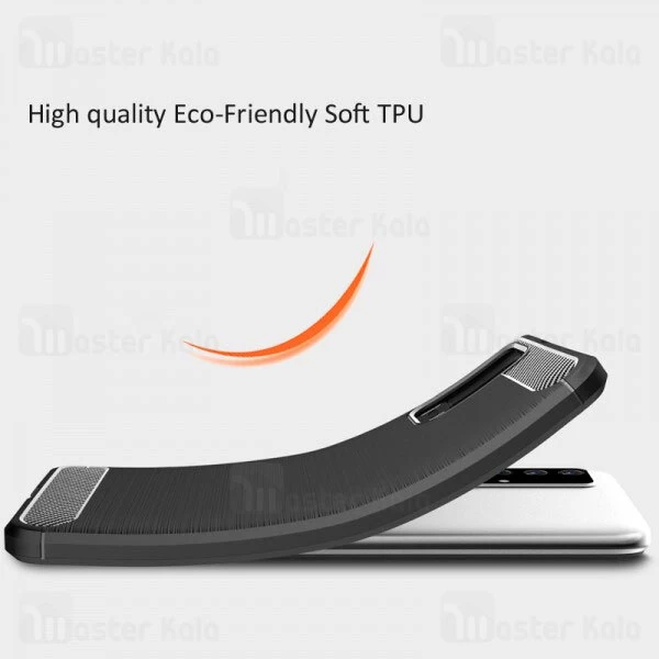 قاب محافظ ژله ای Xiaomi Note 9 4G / Redmi 9 Power / Redmi 9T Fiber Carbon Rugged Armor Case