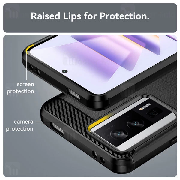 قاب فیبر کربنی شیائومی Xiaomi Poco F5 Pro / Redmi K60 Rugged Armor Fiber Carbon
