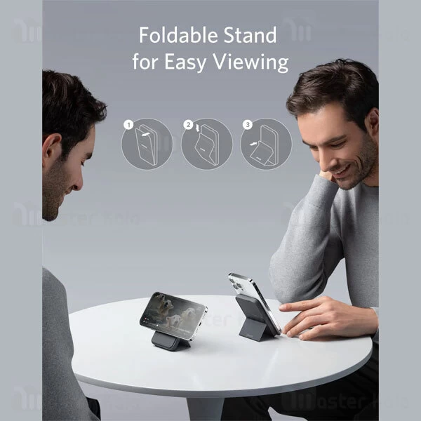 پاوربانک وایرلس 5000 مگنتی Anker 622 MagGo A1611 دارای استند