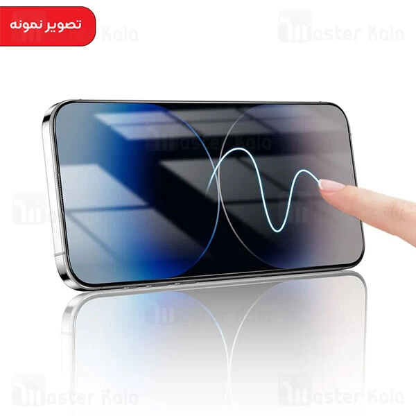 گلس تمام صفحه تمام چسب آیفون گرین لاین Apple iPhone 16 Pro Green Lion 9H Steve