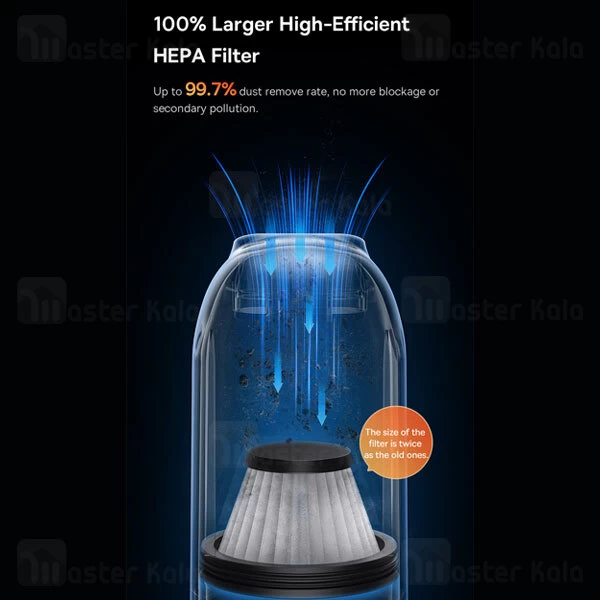 جارو شارژی ماشین بیسوس Baseus A2Pro VCAQ040001 توان 80 وات