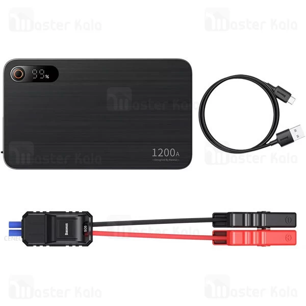 پاوربانک و جامپ استارتر خودرو 12000 میلی آمپر بیسوس Baseus CH004-2 Super Energy Pro Plus