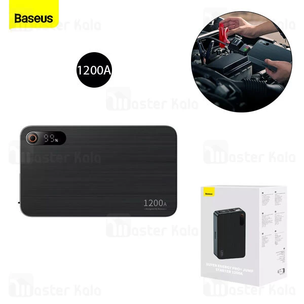 پاوربانک و جامپ استارتر خودرو 12000 میلی آمپر بیسوس Baseus CH004-2 Super Energy Pro Plus