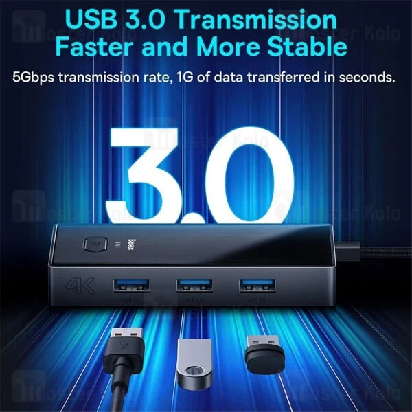 هاب 6 پورت بیسوس Baseus WKYY030213 Focus Series