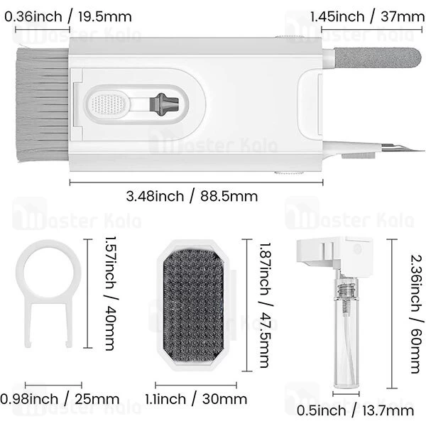 کیت تمیز کننده چند کاره گرین لاین Green Lion 8 in 1 Cleaning Kit