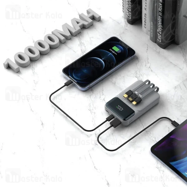 پاوربانک 10000 گرین لاین Green Lion GL-PB32 3 In 1 Integrated توان 20 وات و کابل متصل