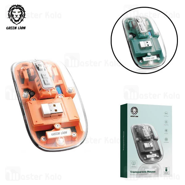 موس بلوتوثی گرین لاین Green Lion Transparent Mouse GNTRAMOUSEGY