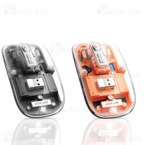 موس بلوتوثی گرین لاین Green Lion Transparent Mouse GNTRAMOUSEGY