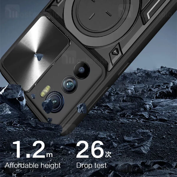 قاب ضد ضربه مگنتی Motorola Edge 30 Magnetic Support Case دارای محافظ دوربین